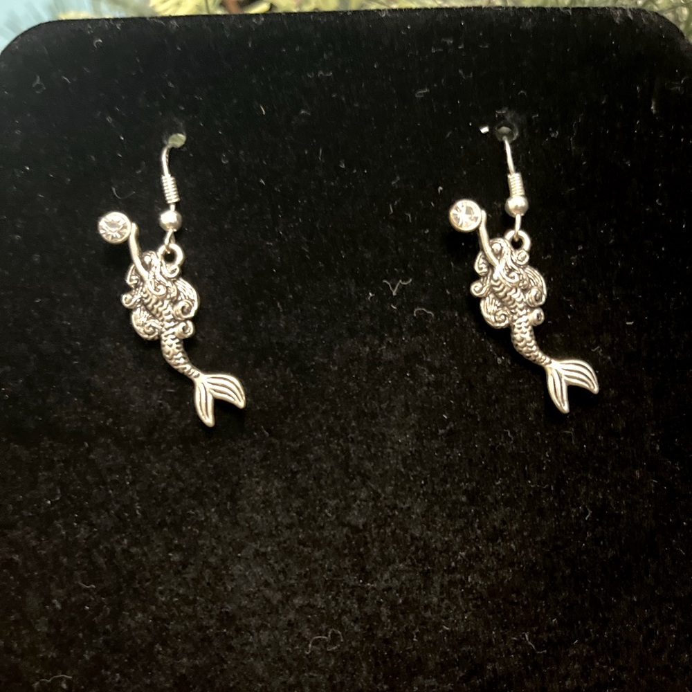 Sterling Silver Mermaid Earrings